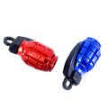 Creative Motorcycle Bike Grenade Tire Valve Cap Aluminum Alloy Car Tire Wheel Valve Stem Caps